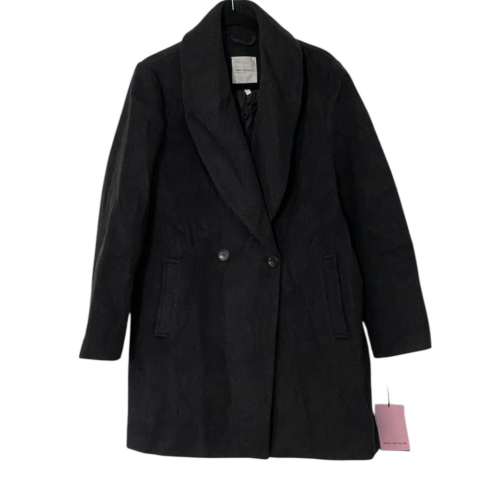 NWT AVEC LES FILLES Wool Blend Coat Large